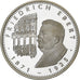 Alemanha, medalha, Friedrich Ebert, 1993, Prata, Proof, MS(65-70)