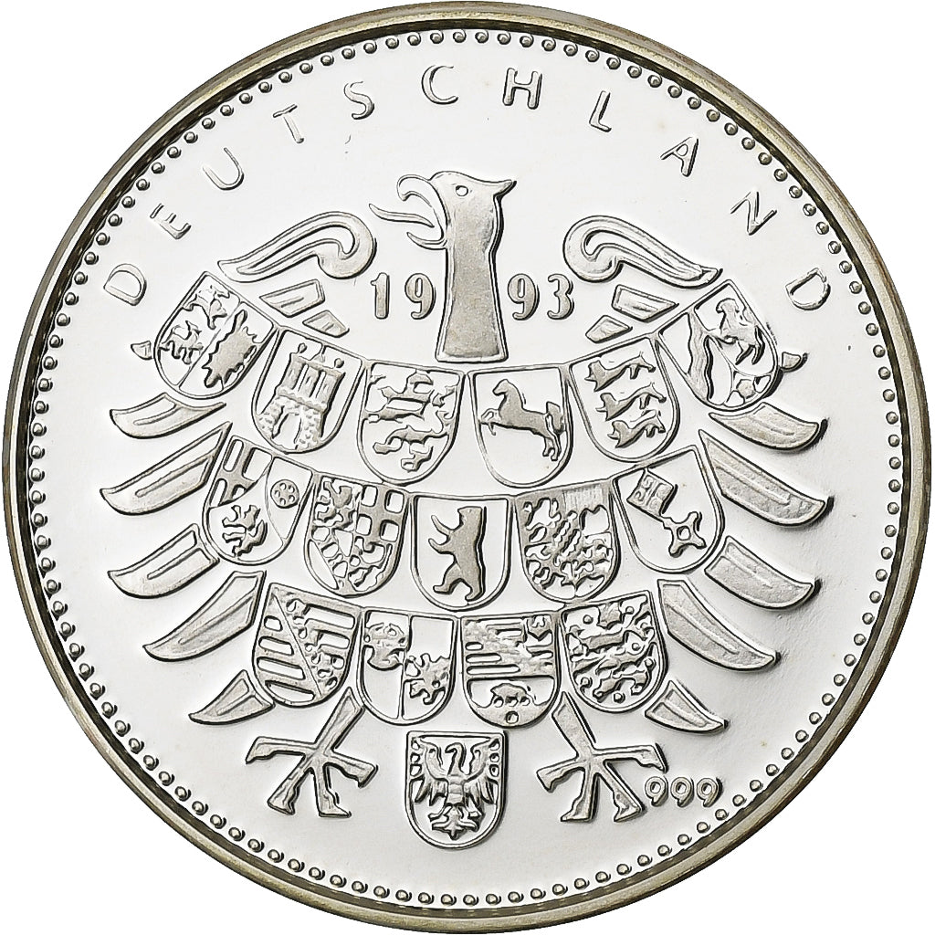 Germany, Medal, Otto von Bismarck, 1993, Silver, Proof, MS(65-70)