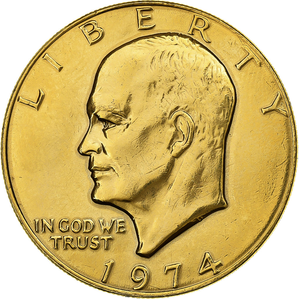 Vereinigte Staaten, Dollar, Eisenhower, 1974, Philadelphia, golden