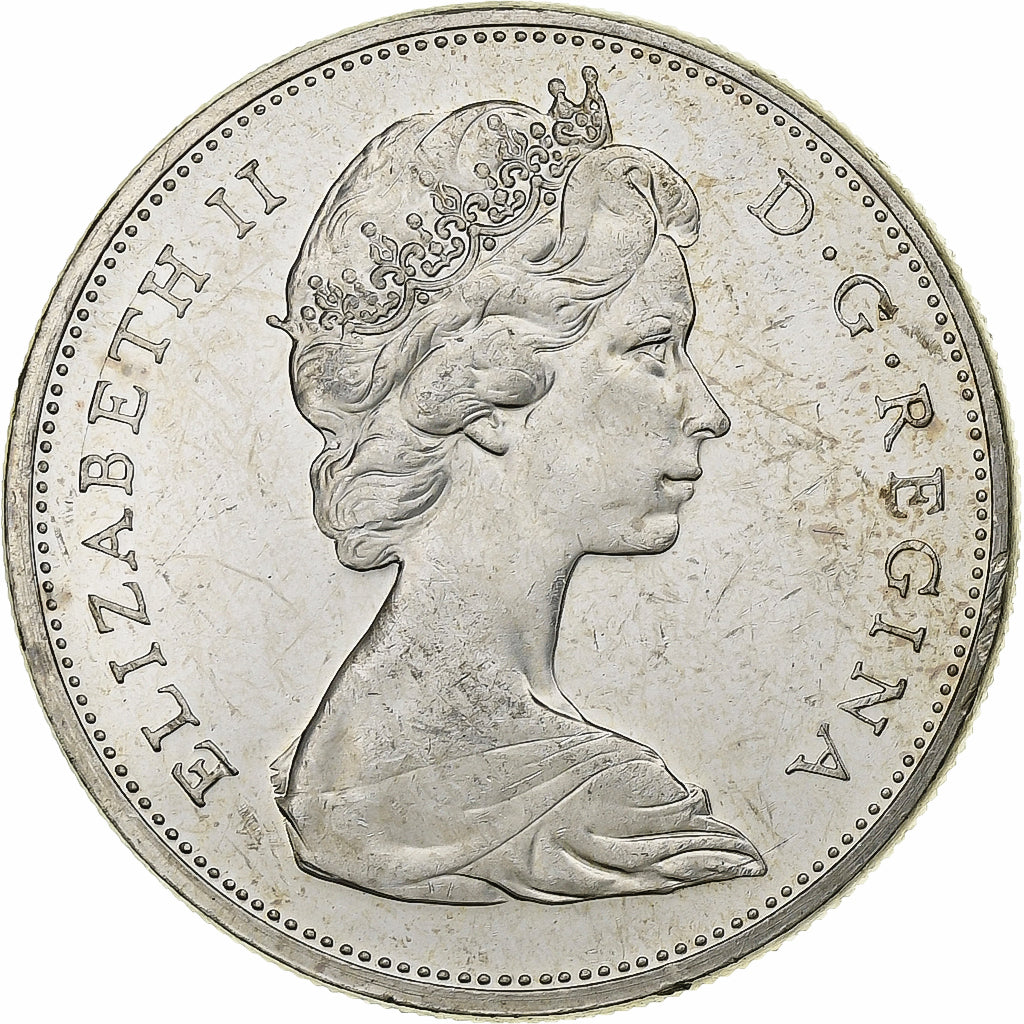 Kanada, Elizabeth II, Dollar, 1965, Ottawa, Silber, VZ