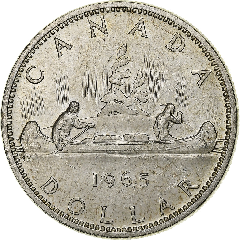 Kanada, Elizabeth II, Dollar, 1965, Ottawa, Silber, VZ