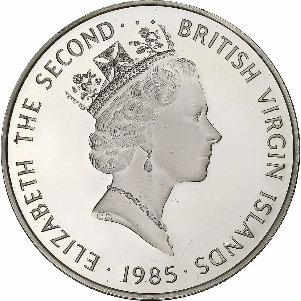 British Virgin Islands, Elizabeth II, 20 Dollars, 1985, Franklin Mint, Proof