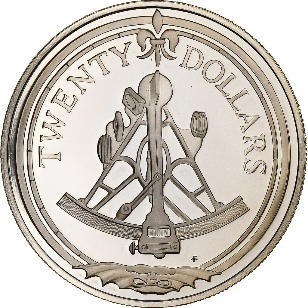 British Virgin Islands, Elizabeth II, 20 Dollars, 1985, Franklin Mint, Proof