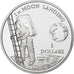 Niue, 5 Dollars, 1st Moon landing, 1992, FS, Argento, FDC