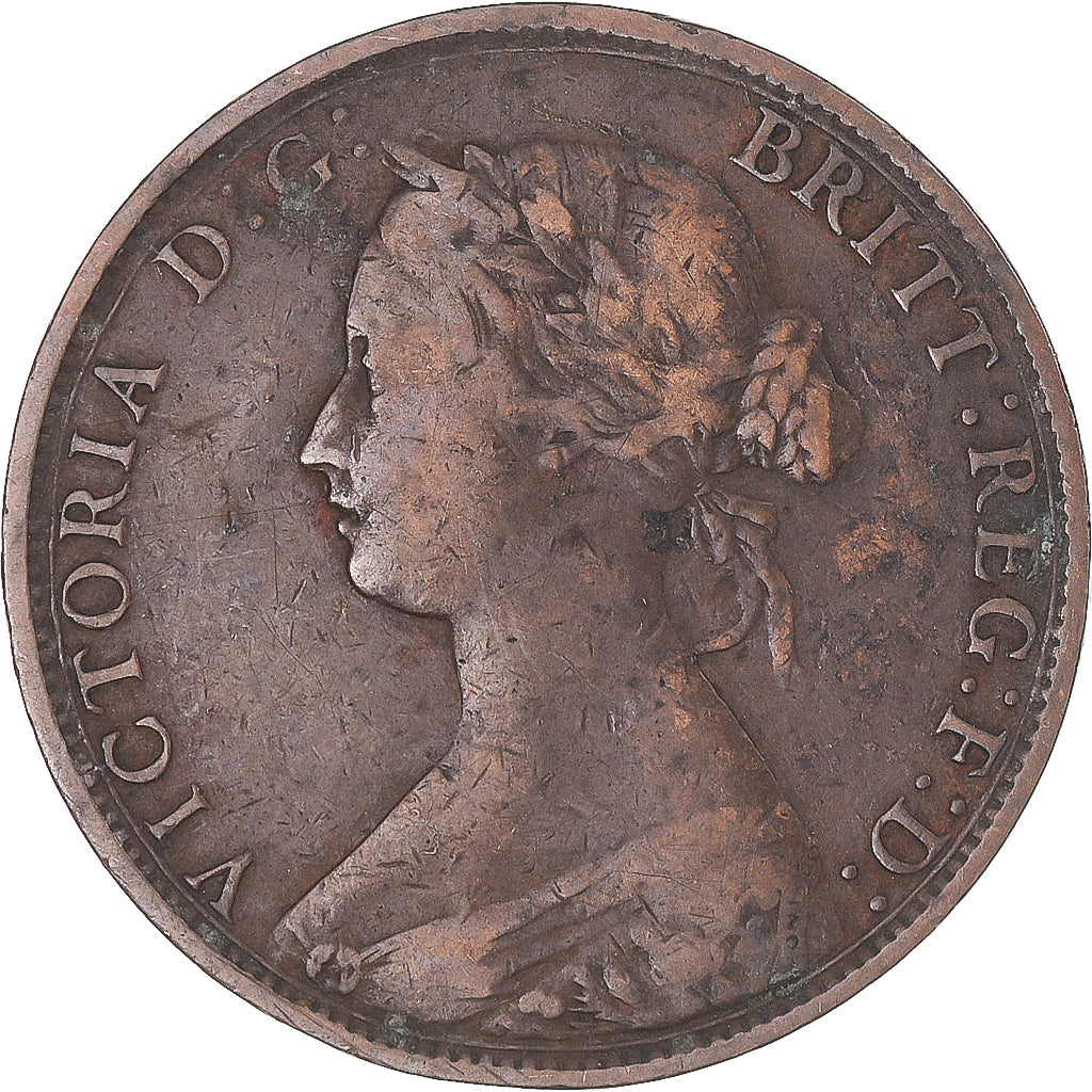 Moneda, Gran Bretaña, 1/2 Penny, 1861