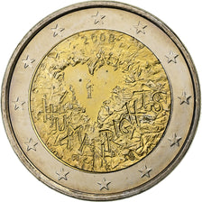 Finlandia, 2 Euro, Human Rights, 2008, Vantaa, Bi-metallico, SPL
