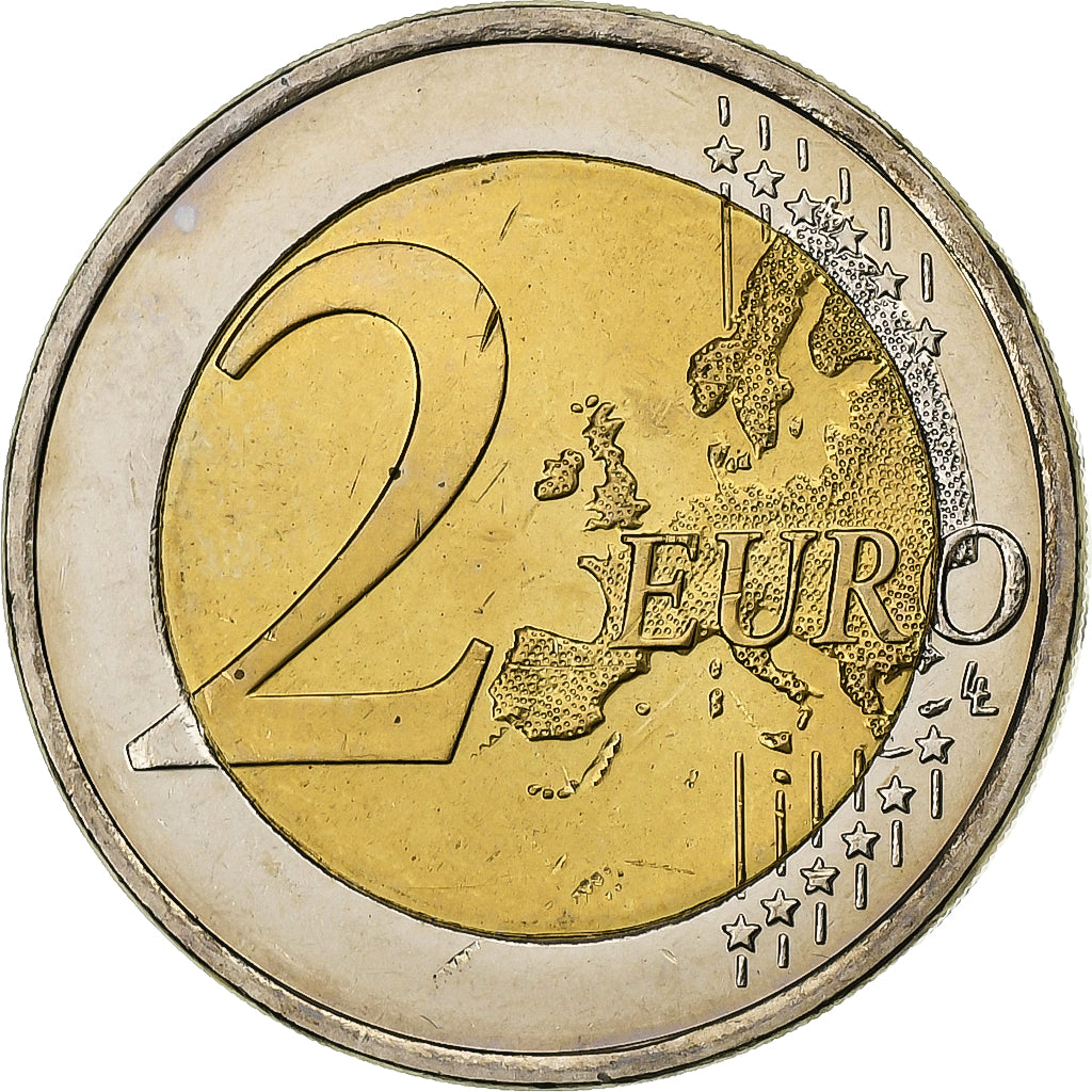 Finlandia, 2 Euro, Human Rights, 2008, Vantaa, Bi-metallico, SPL
