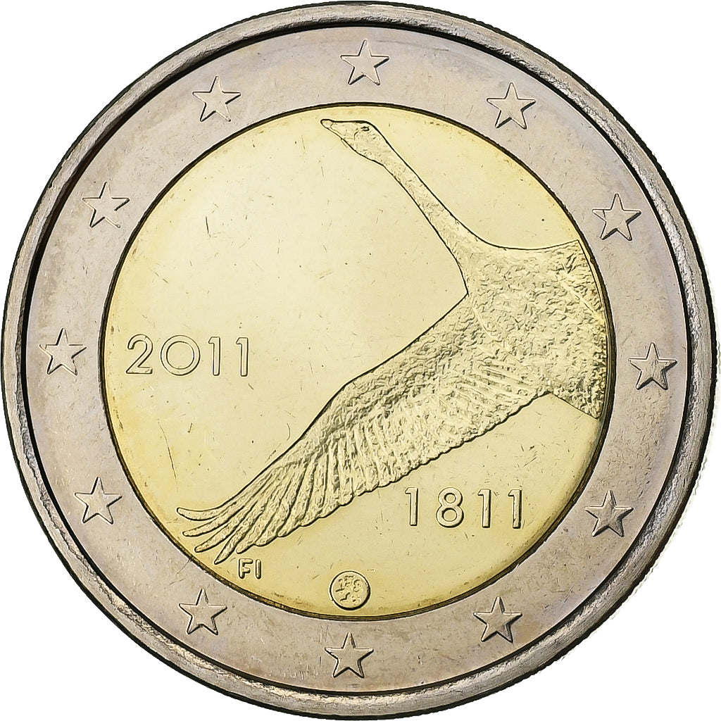 Finland, 2 Euro, Finland National Bank, 2011, Vantaa, Bi-Metallic, MS(63)
