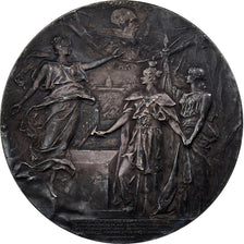 Francia, medaglia, Pont Alexandre III, 1900, Bronzo, Daniel Dupuis, SPL-