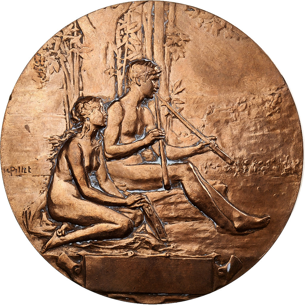 France, Medal, Music, 1983, MDP, Bronze, Pillet, AU(55-58)