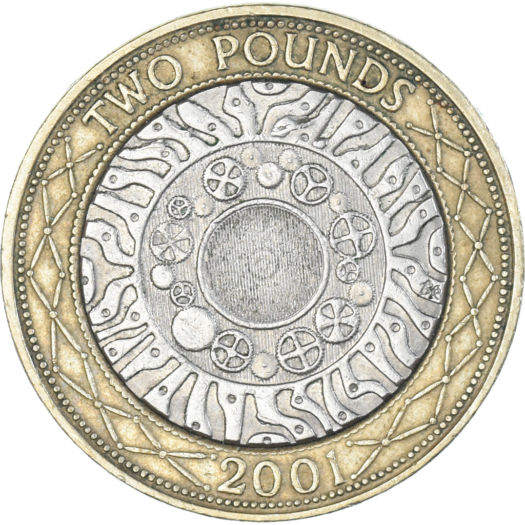 Grande-Bretagne, 2 Pounds, 2001, Bimétallique, TTB