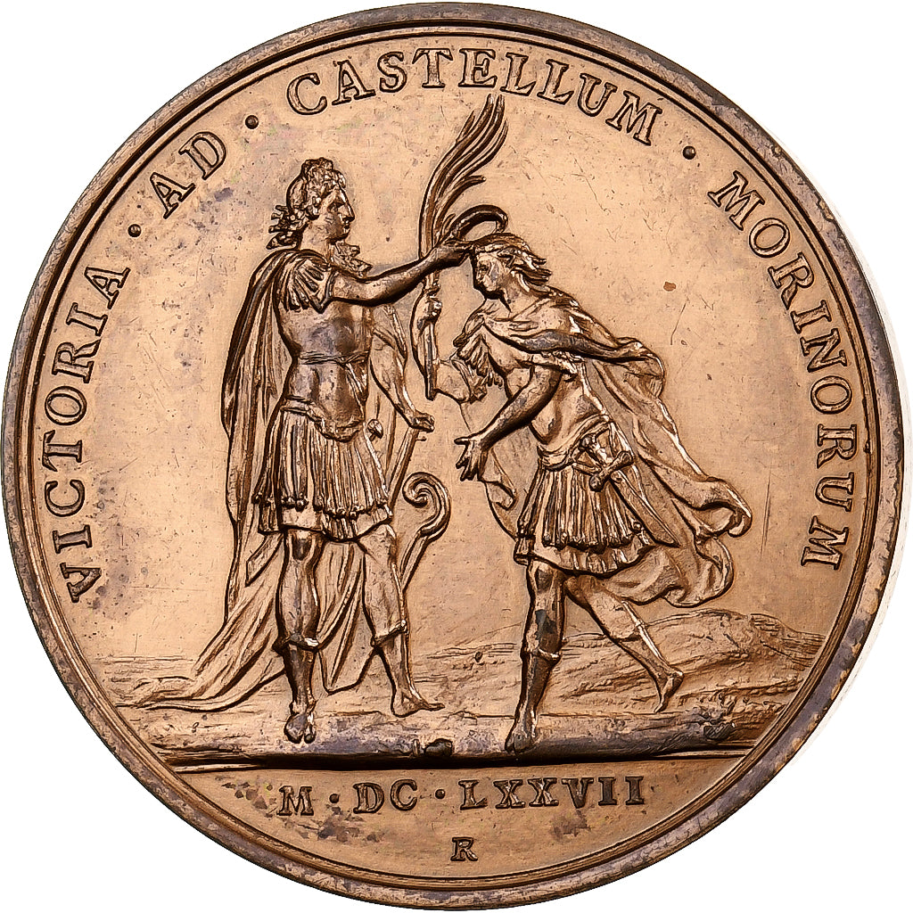 France, Médaille, Louis XIV, Bataille de Cassel, 1977, MDP, Bronze, SUP