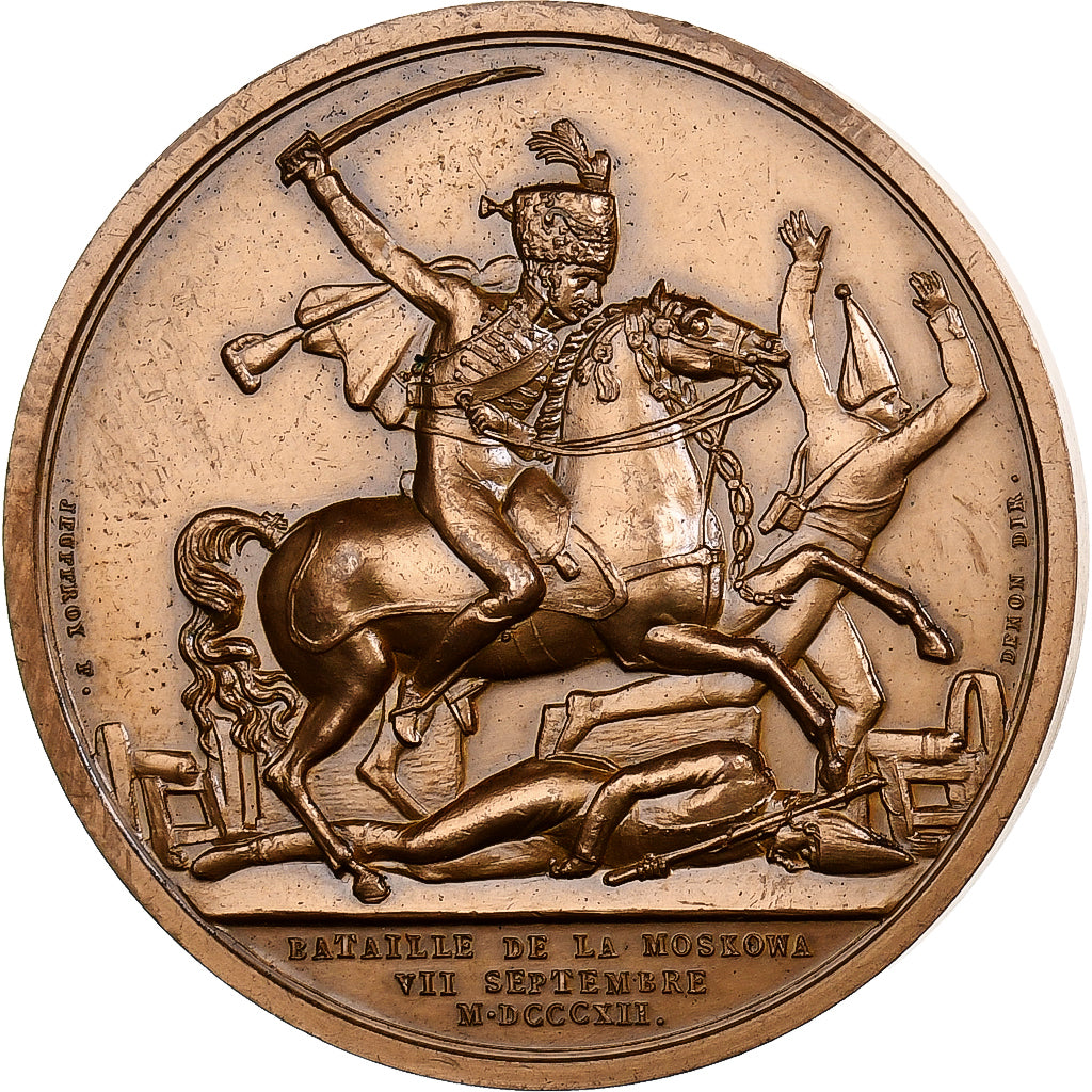 Frankreich, Medaille, Napoleon I, Bataille de la Moskowa, 1969, Bronze, Andrieu