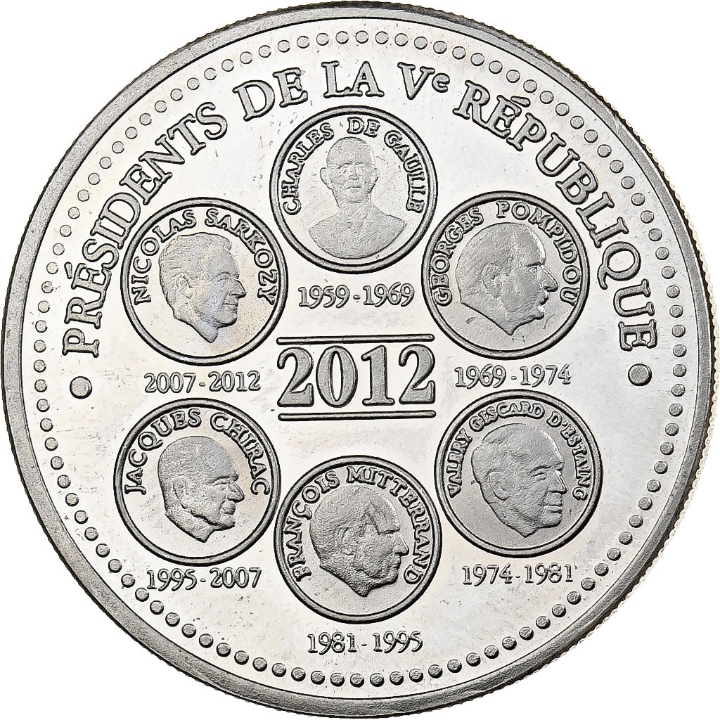 Frankrijk, Medaille, Présidents de la Vème République, Elysée, 2012