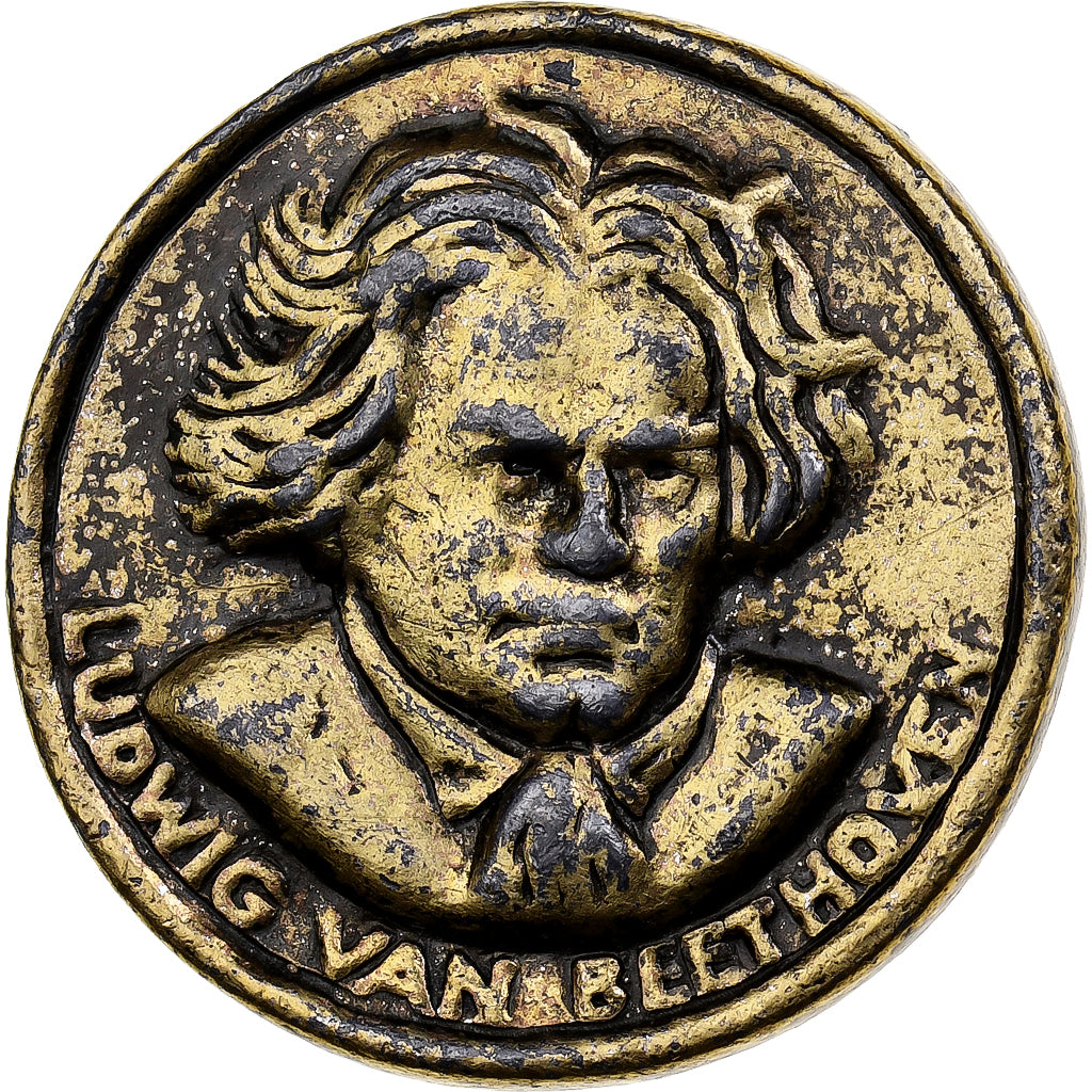 France, Médaille, Beethoven, Collection les Grands Prix du Disque, Bronze, TB+