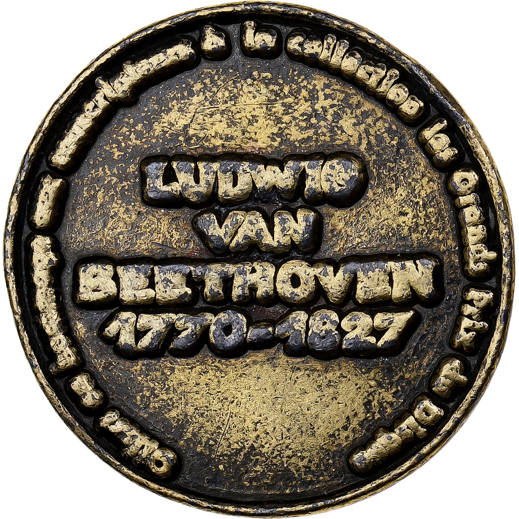 France, Médaille, Beethoven, Collection les Grands Prix du Disque, Bronze, TB+