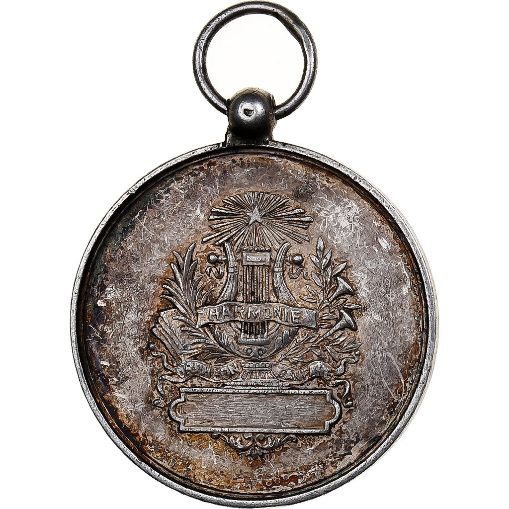 Francja, medal, Concours musical de Montmirail, 1891, Srebro, EF(40-45)