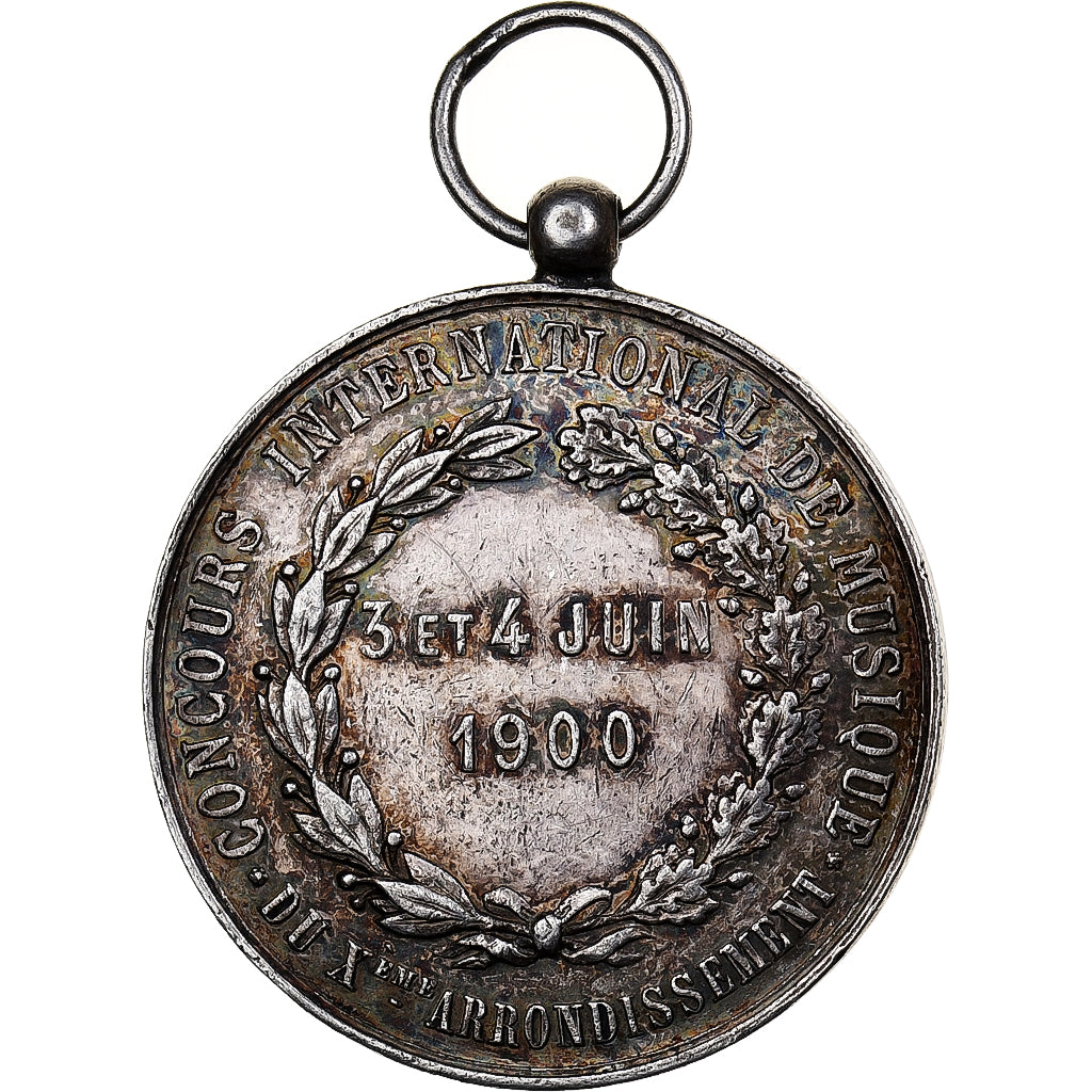 Francja, medal, Concours International de Musique, Paris, 1900, Brąz