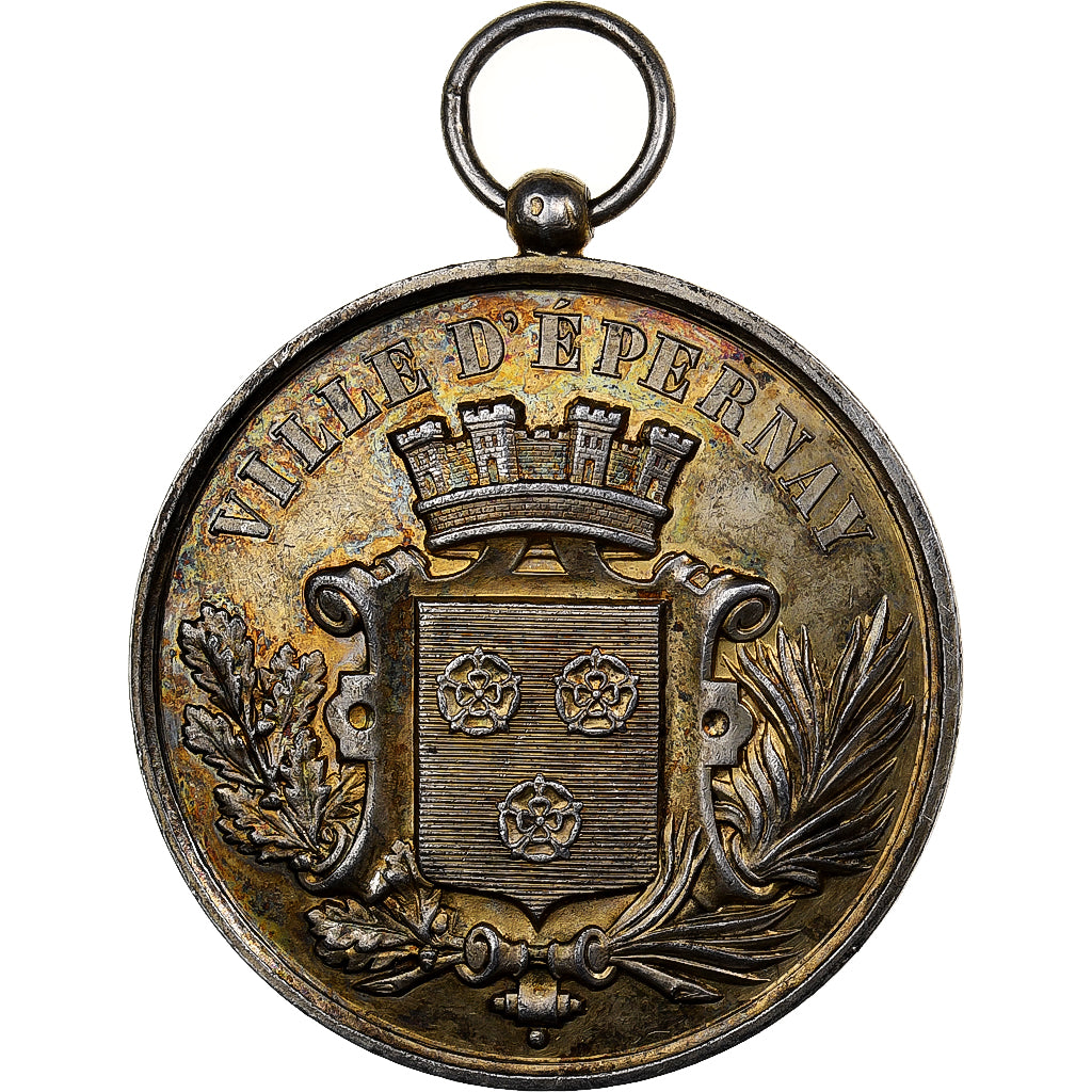 France, Médaille, Concours International de Musique d'Epernay, 1884, Argent