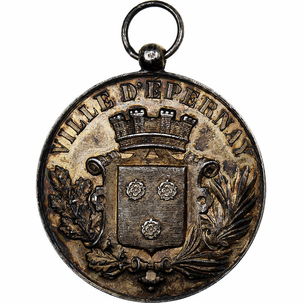 France, Médaille, Concours International de Musique d'Epernay, 1884, Argent