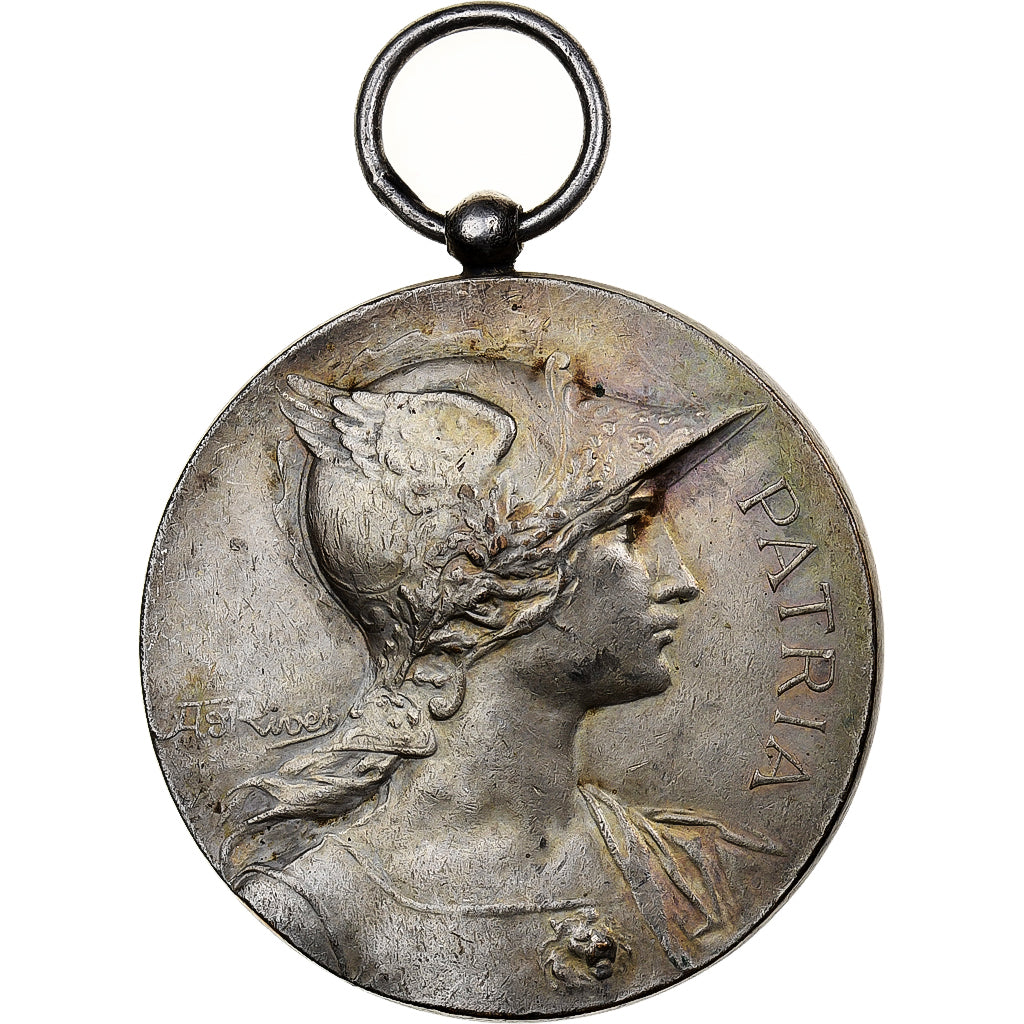 Frankrijk, Medaille, Festival concours d'Épernay, 1899, MDP, Silvered bronze