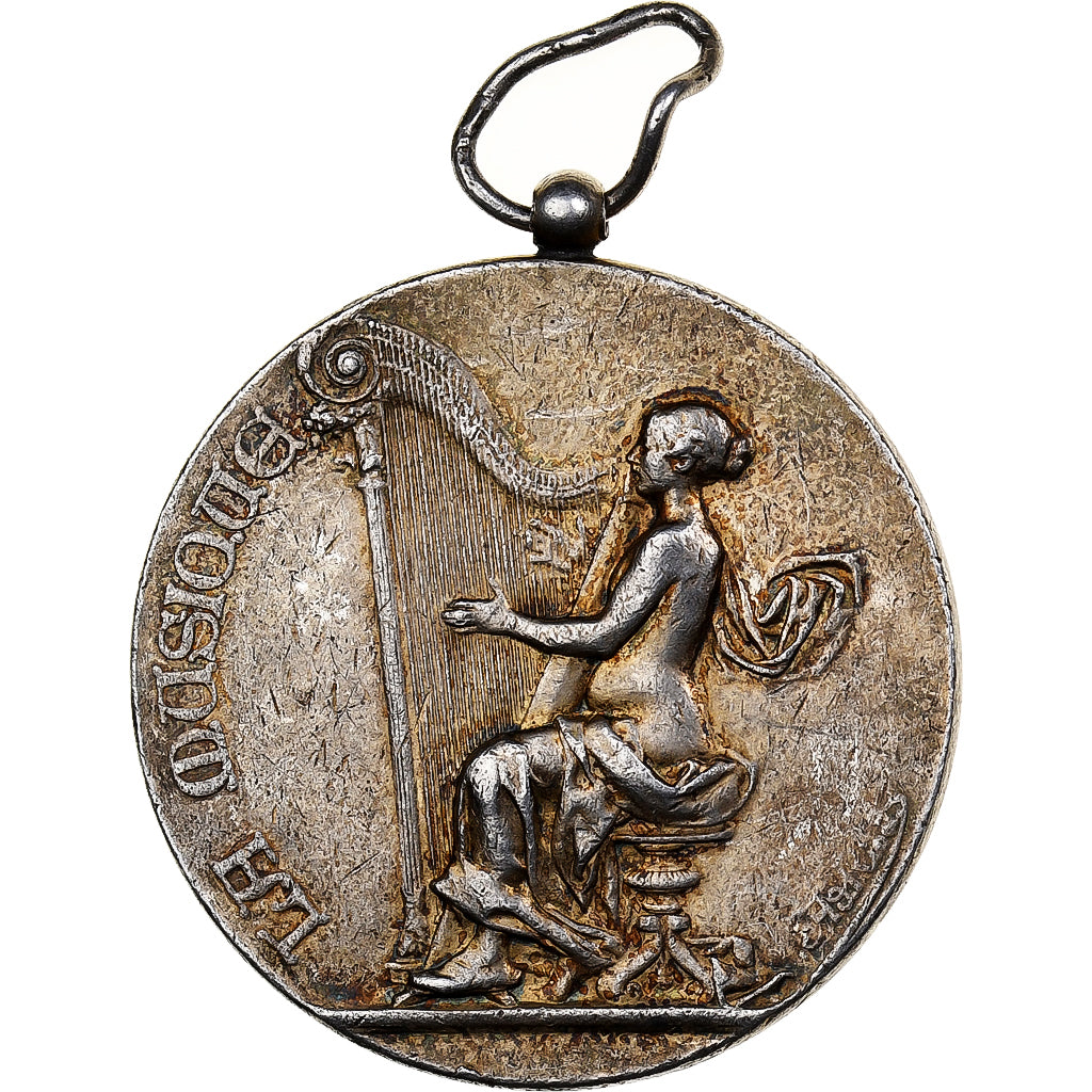 França, medalha, Festival concours d'Épernay, 1899, MDP, Prata, VF(30-35)