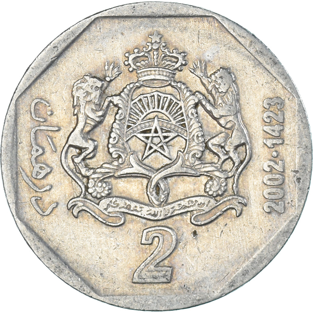 Morocco, 2 Dirhams, 2002/AH1423