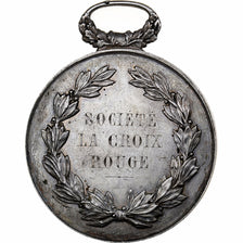 France, Médaille, Croix Rouge, 1893, Argent, TTB