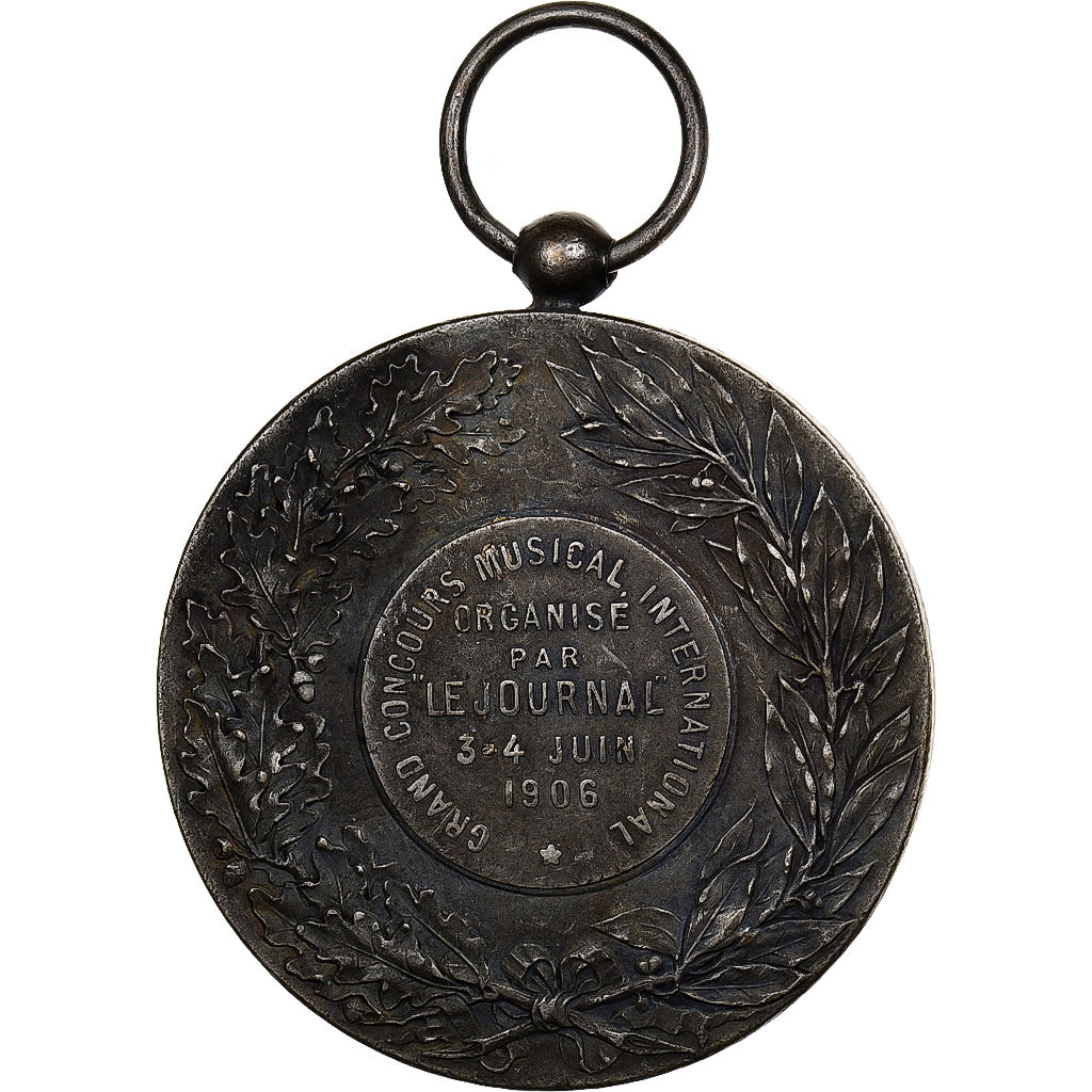 Francia, medaglia, Grand concours musical international, 1906, Bronzo, BB