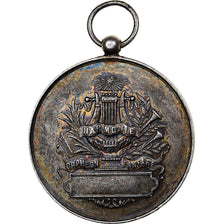 France, Medal, Concours musical de Montmirail, 1891, Silver, AU(50-53)