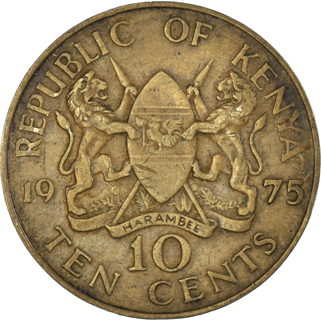 Kenya, 10 Cents, 1975