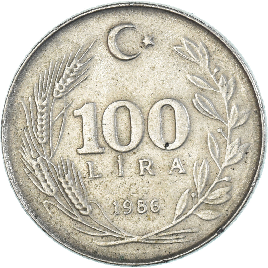 Turkije, 100 Lira, 1986