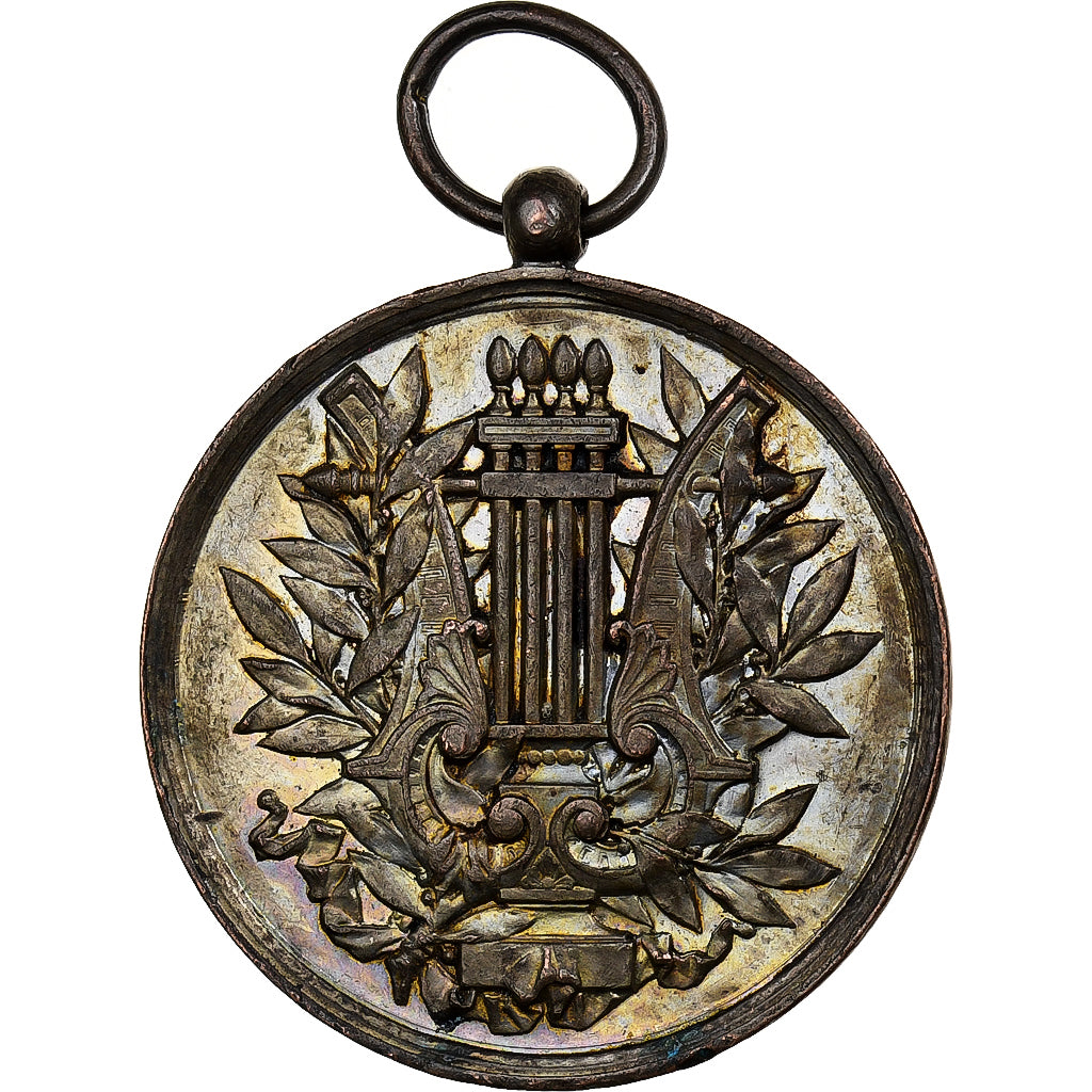 Frankreich, Medaille, Grand concours musical - Dormans, 1886, Silber, SS