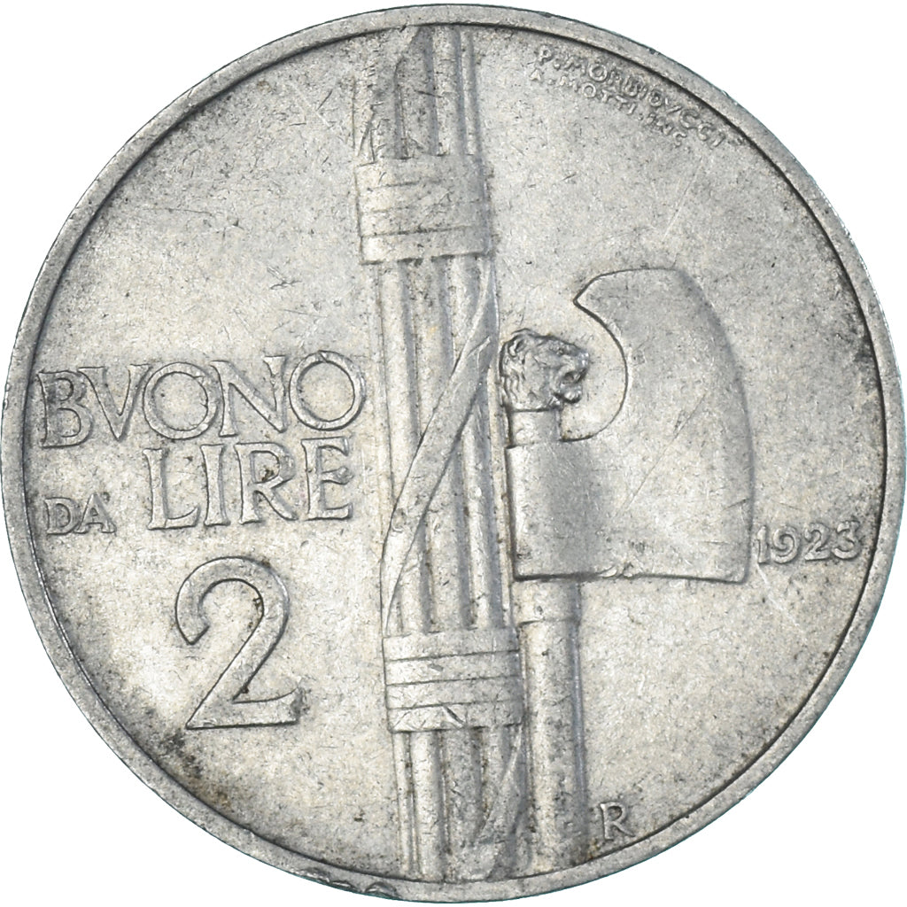 Italien, 2 Lire, 1923