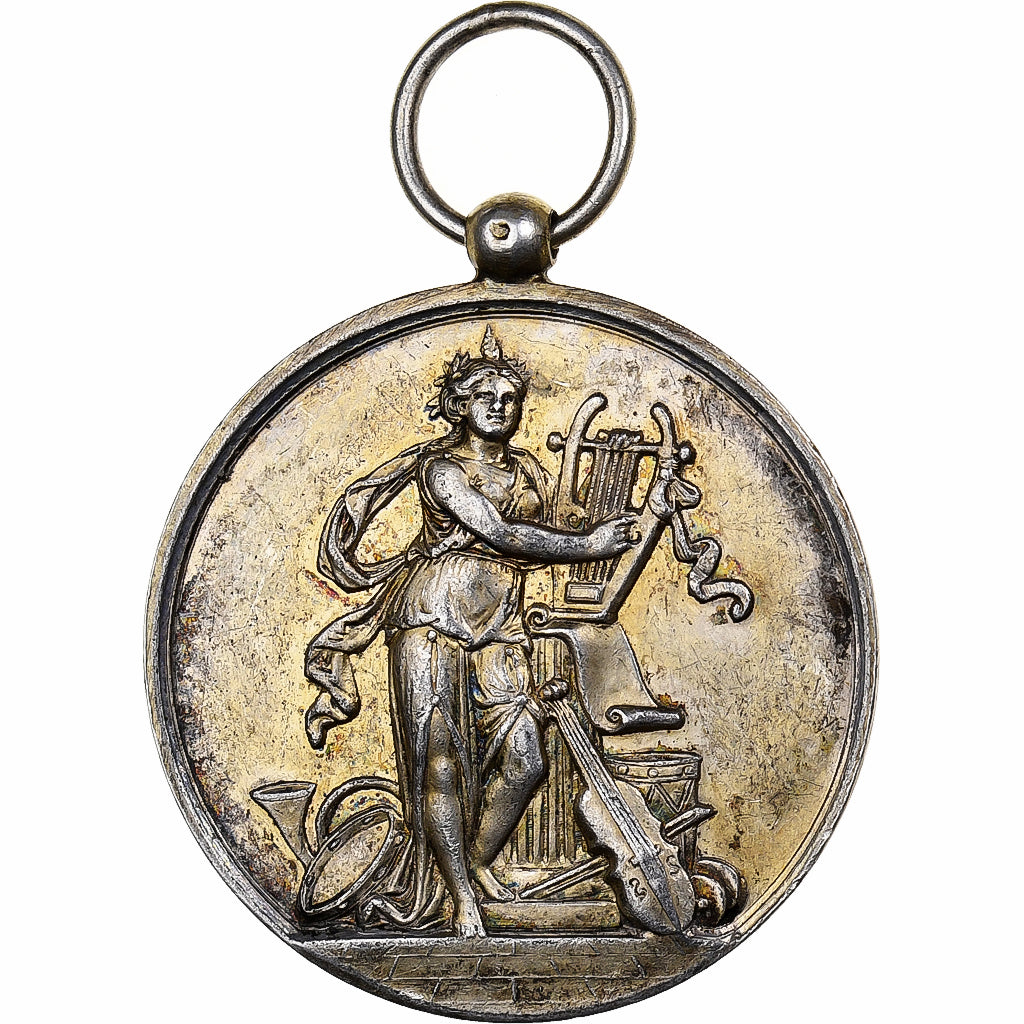 Frankreich, Medaille, Concours musical de Damery, 1882, Silber, SS