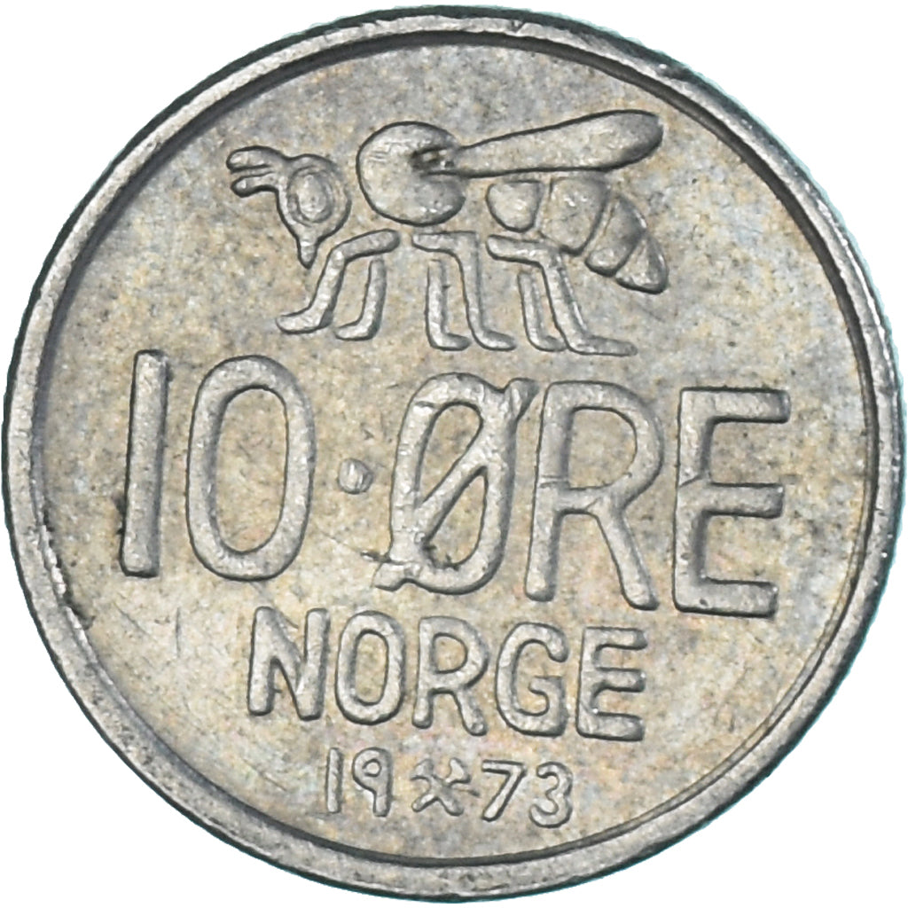Noorwegen, 10 Öre, 1973