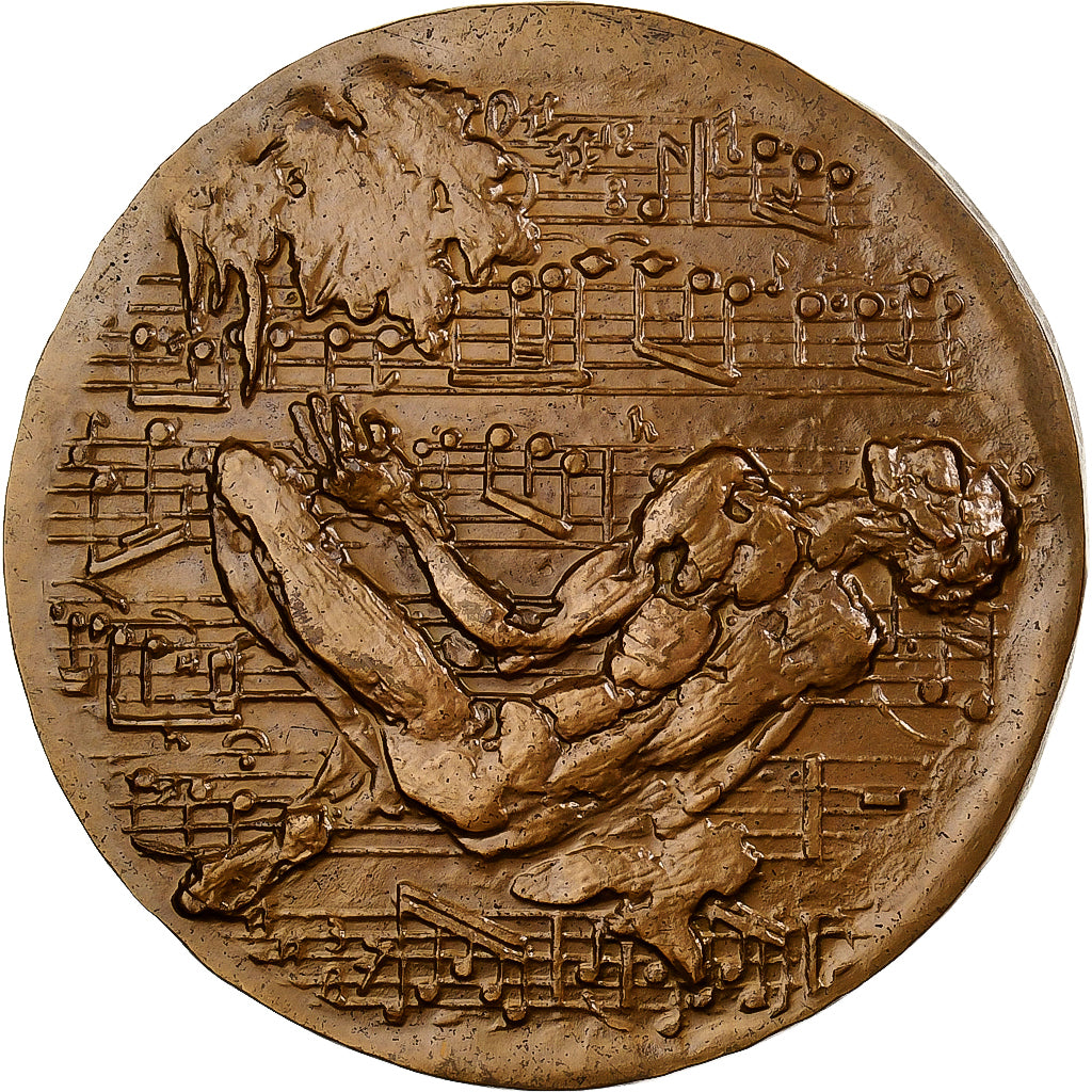 France, Médaille, Albert Schweitzer, 1952, Bronze, SUP+, Revol