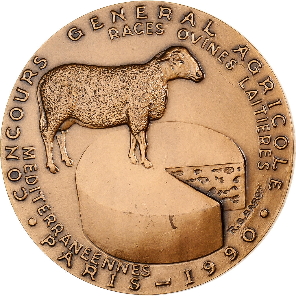 France, Medal, Paris - Concours Général Agricole, 1990, Bronze, Baron