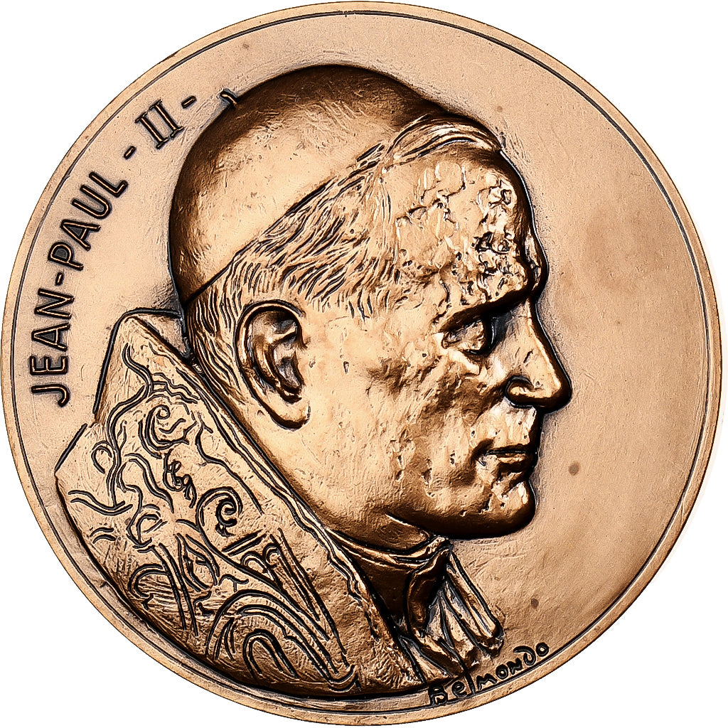 France, Médaille, Jean-Paul II, XIIemes JMJ - Paris, 1997, MDP, Bronze, SUP