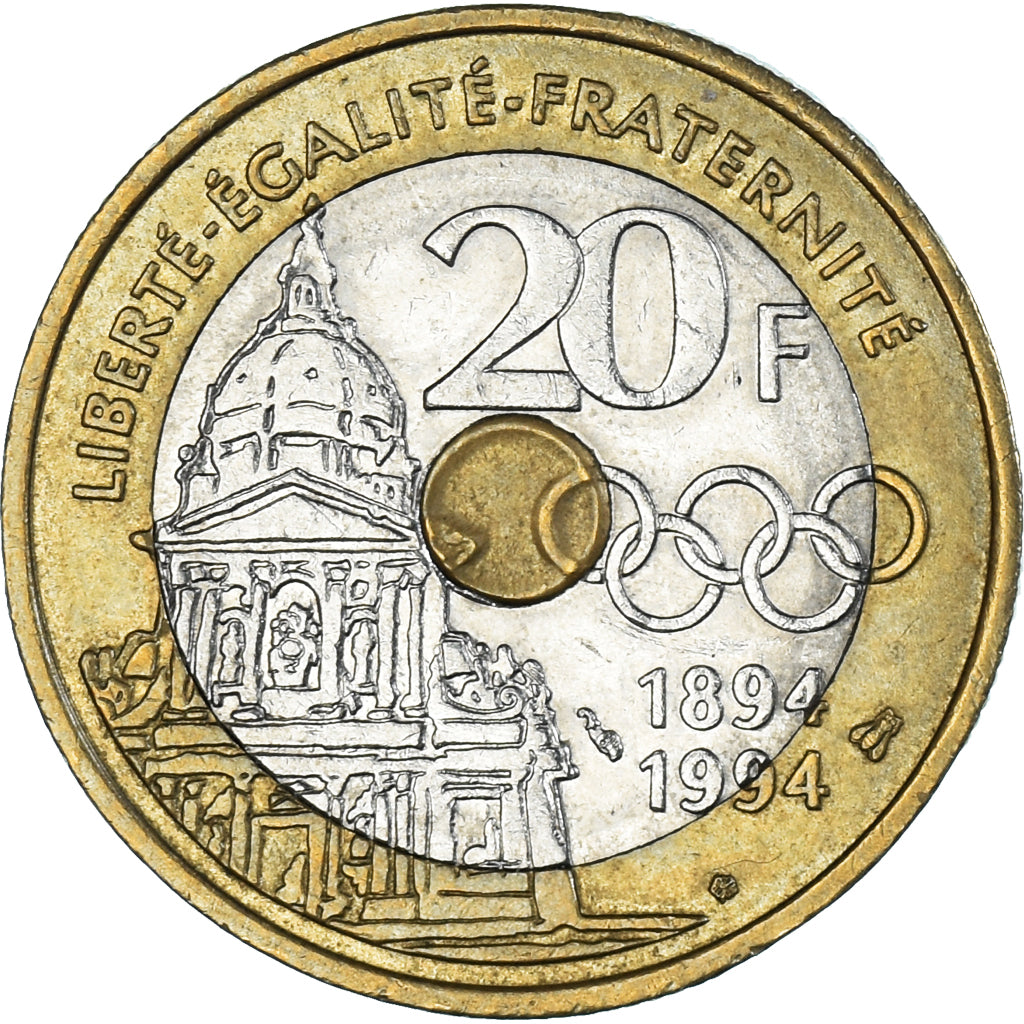 Münze, Frankreich, 20 Francs, 1994