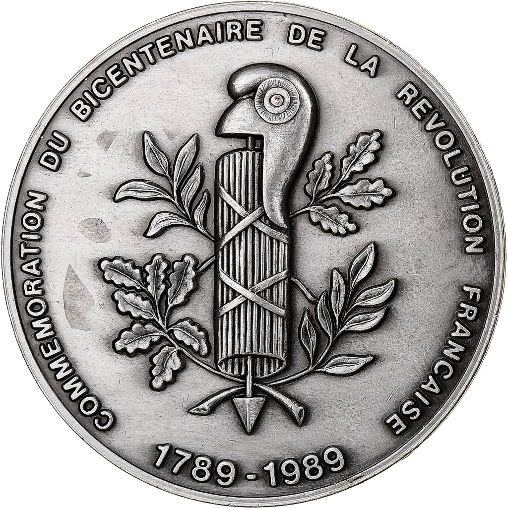 Frankreich, Medaille, Bicentenaire de la Révolution Française, 1989, Silvered