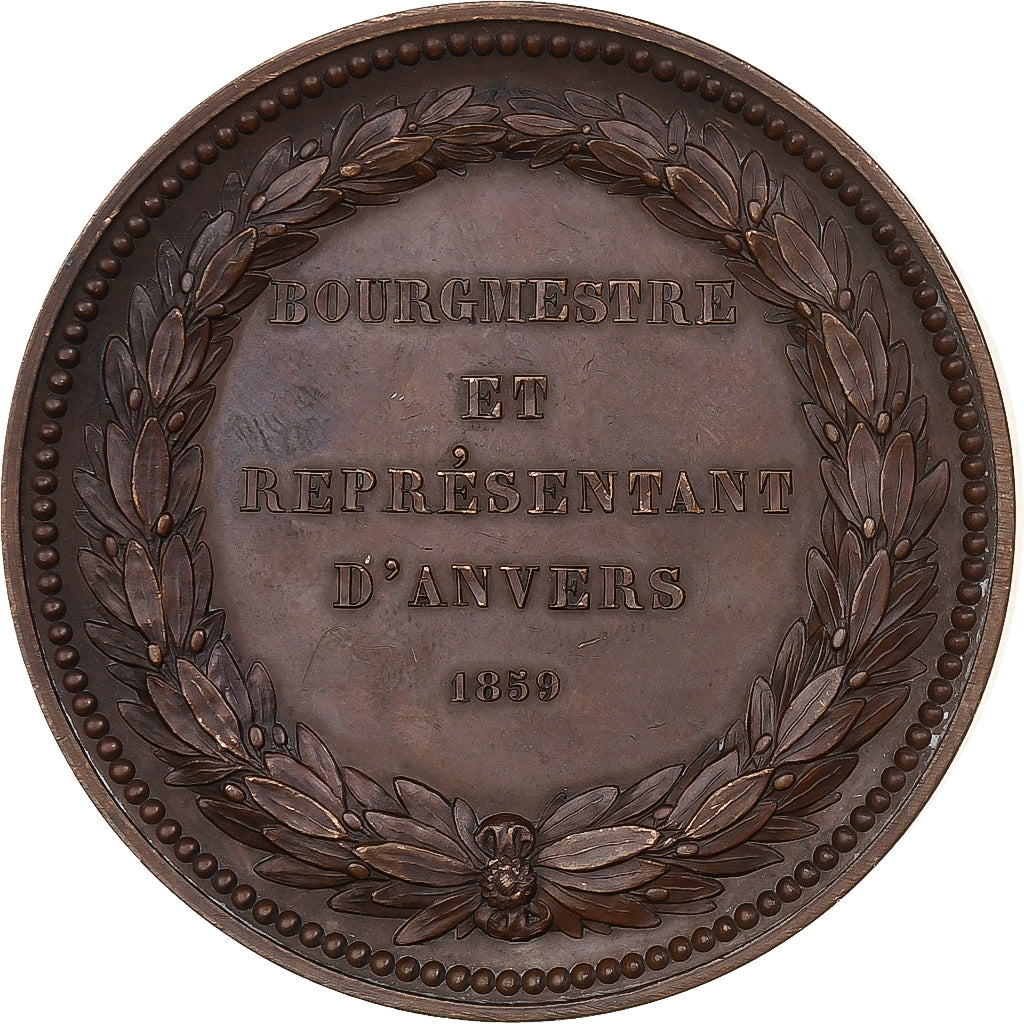 Belgia, medal, Jean-François Loos, Bourgmestre et représentant d'Anvers, 1859