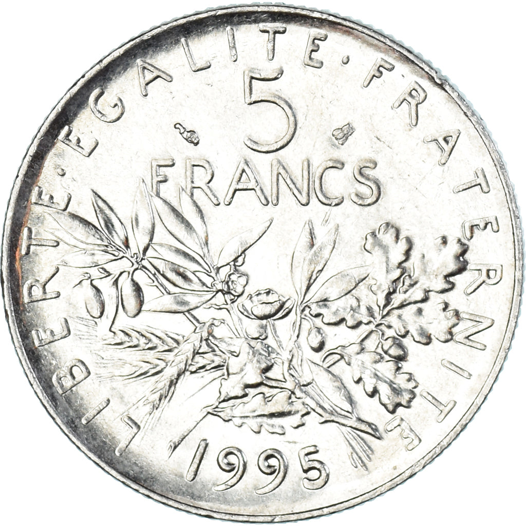 Moneta, Francja, 5 Francs, 1995