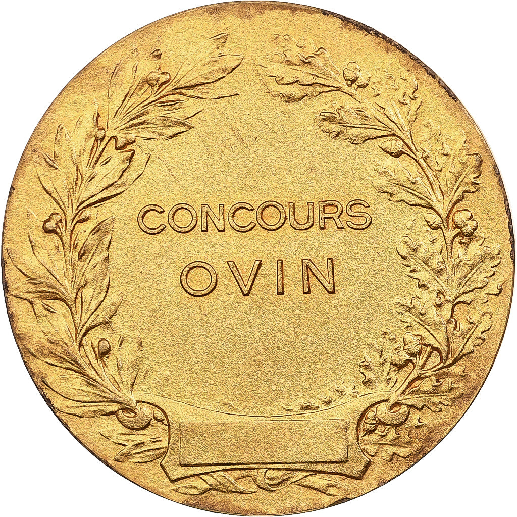 Frankreich, Medaille, Fédération Nationale Ovine, Gilt Bronze, SS+