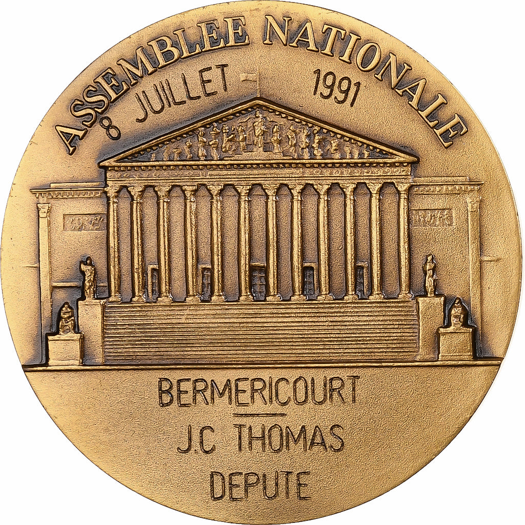 France, Medal, Assemblée Nationale, 1991, Bronze, AU(55-58)