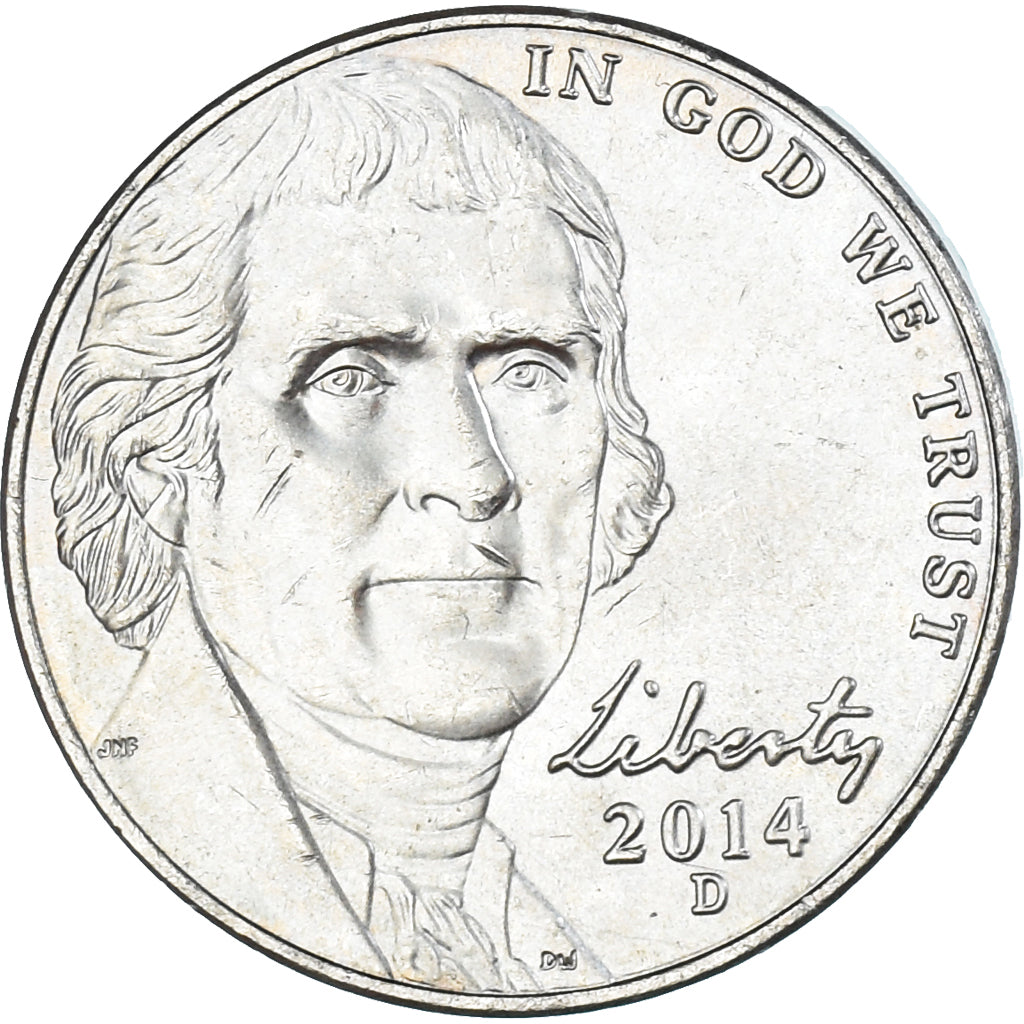 Coin, United States, 5 Cents, 2014