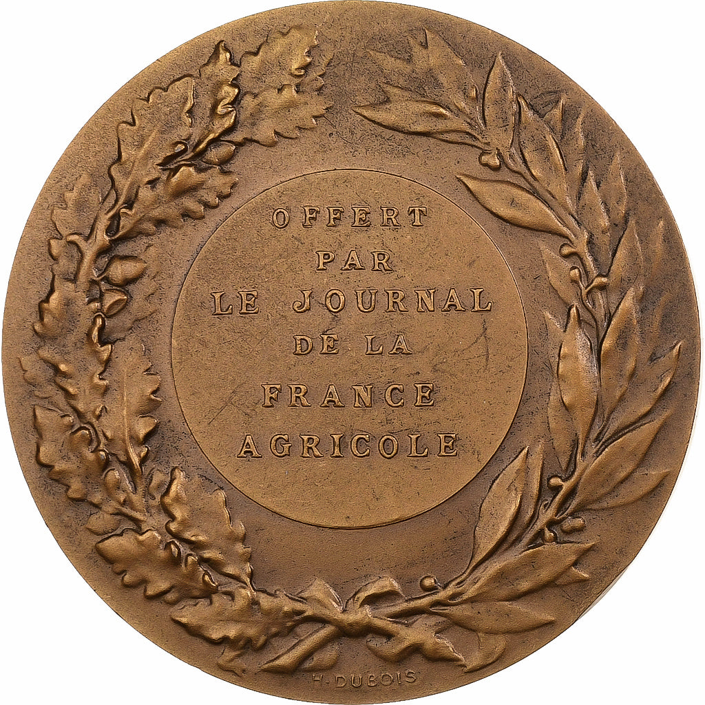 Frankreich, Medaille, Journal de la France agricole, MDP, Bronze, Virion/Dubois