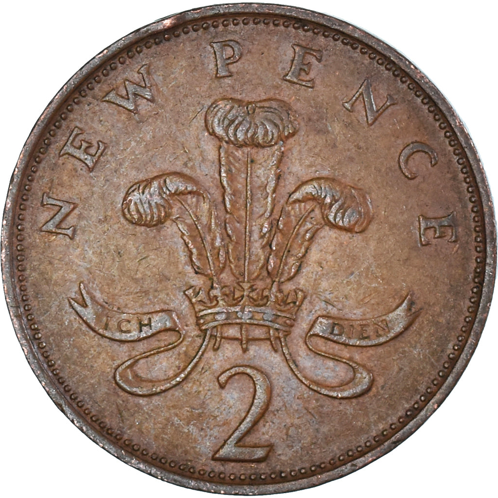 Münze, Großbritannien, 2 New Pence, 1975