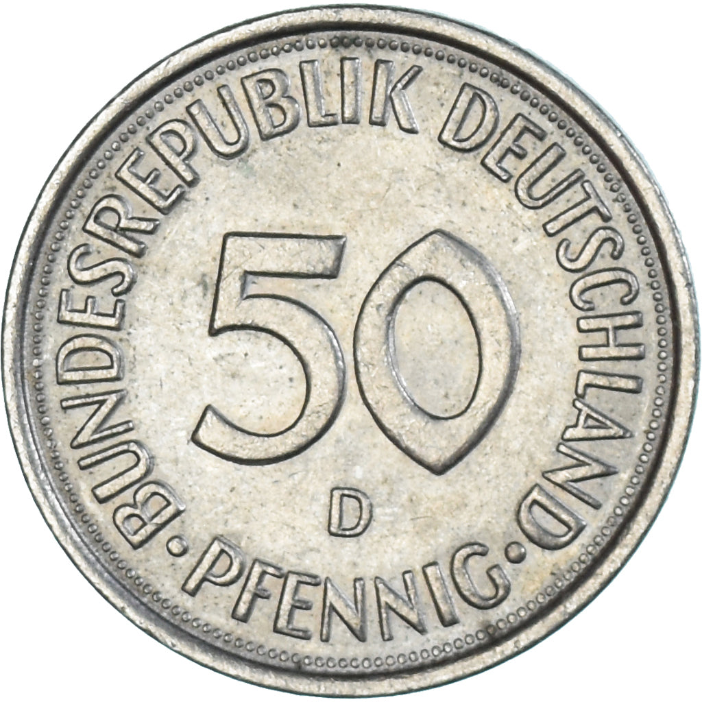Moneta, Niemcy, 50 Pfennig, 1975