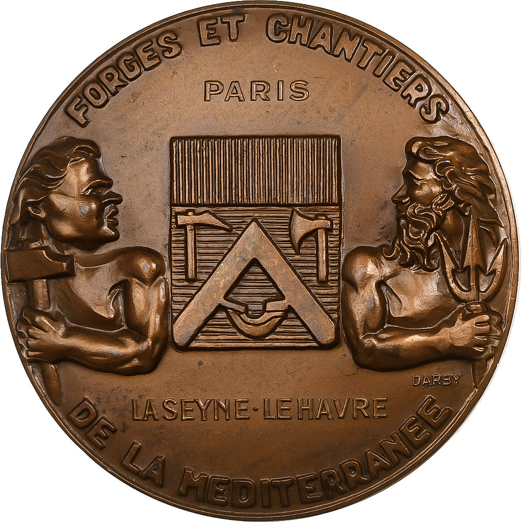Francia, medalla, Paquebot Napoléon, 1959, Bronce, Darby, EBC